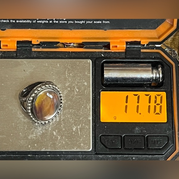 Vintage Sterling Brown Naturistic Ring - Picture 10 of 15